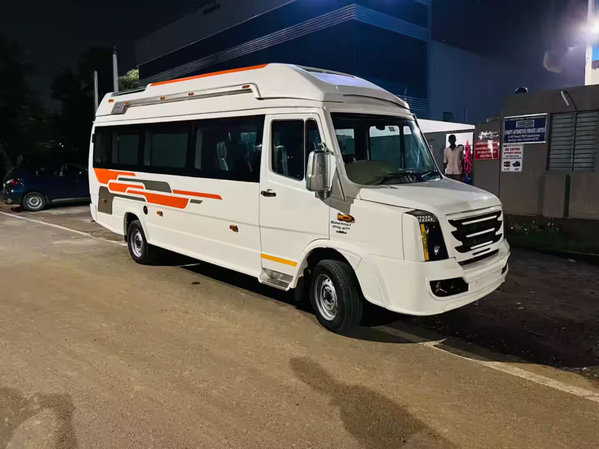 "Luxury Tempo Traveller rental for group travel and tours in India."