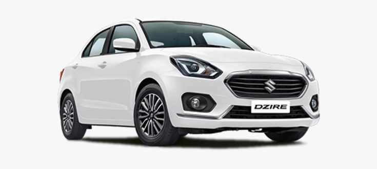 "White Maruti Suzuki Dzire available for car hire in Indore – Affordable and reliable rental service."